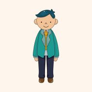 boy man cartoon theme elements vector eps N68