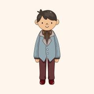 boy man cartoon theme elements vector eps N70