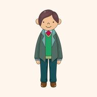 boy man cartoon theme elements vector eps N71