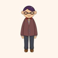 boy man cartoon theme elements vector eps N72