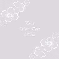 Vintage vector abstract background with white lace