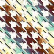 Retro pattern on grunge background