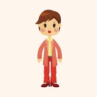lady woman cartoon theme elements N32
