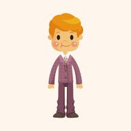 boy man cartoon theme elements N222