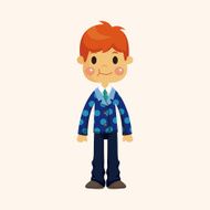 boy man cartoon theme elements N223