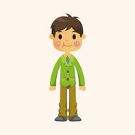 boy man cartoon theme elements N224