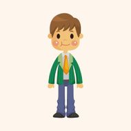 boy man cartoon theme elements N227