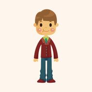 boy man cartoon theme elements N228