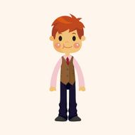 boy man cartoon theme elements N229
