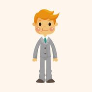 boy man cartoon theme elements N230
