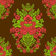 Damask seamless floral pattern Royal wallpaper N4