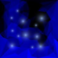 Abstract bright polygonal triangular background with glaring lights for design N11