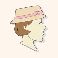 paris woman theme elements vector eps N7