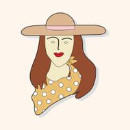 paris woman theme elements vector eps N8