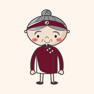 family grandmother character theme elements N30