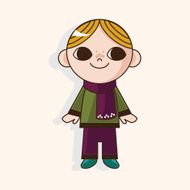 boy man cartoon theme elements N234