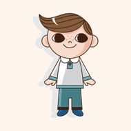 boy man cartoon theme elements N235