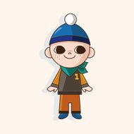 boy man cartoon theme elements N236