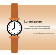 Vector of Wristwatch with Text space