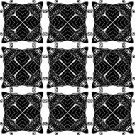 Vector Seamless Monochrome Abstract Pattern N10