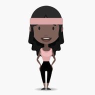 woman &amp; Gym illustration