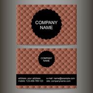 stylish colorful business card