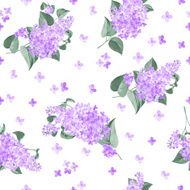 Seamless lilac pattern N4