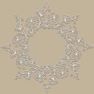 vector doodle pattern of spirals swirls and flowers N2