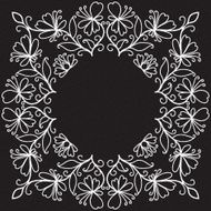 vector doodle pattern of spirals swirls and flowers N5
