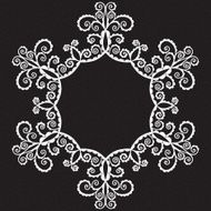 vector doodle pattern of spirals swirls and flowers N6