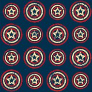 Seamless pattern with scratched stars