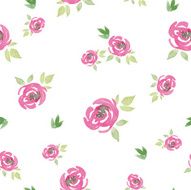 Seamless pattern watercolor flowers N13