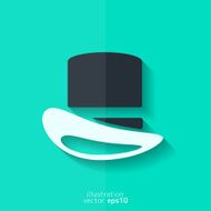 Cylinder hat icon