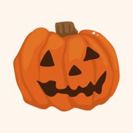 Halloween pumpkin theme elements N14