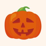 Halloween pumpkin theme elements N17