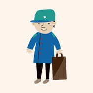 boy man cartoon theme elements N238