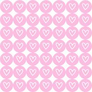 Drawing heart on pink button background Vector EPS10