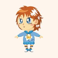 lady girl cartoon theme elements N256