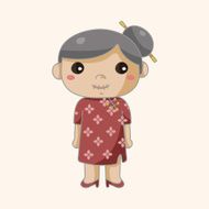 family grandmother character theme elements N33