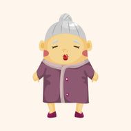 family grandmother character theme elements N34