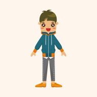 boy man cartoon theme elements N239