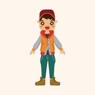 boy man cartoon theme elements N240