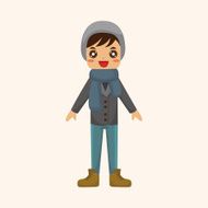 boy man cartoon theme elements N241