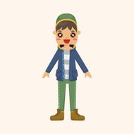 boy man cartoon theme elements N242