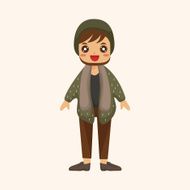 boy man cartoon theme elements N243
