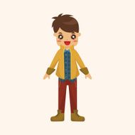 boy man cartoon theme elements N246