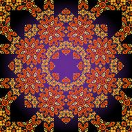 Seamless psychedelic paisley background N4