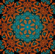 Seamless psychedelic paisley background N5