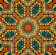 Seamless psychedelic paisley background N6