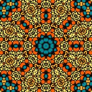 Seamless psychedelic paisley background N8